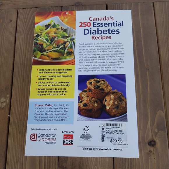 Canada’s 250 Essential Diabetes Recipes Soft Cover Book - Picture 5 of 6